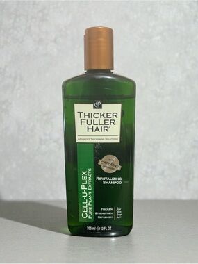 Thicker Fuller Hair Shampoo Cell-U-Plex Caffeine Revitalizing for Hair 12 fl oz